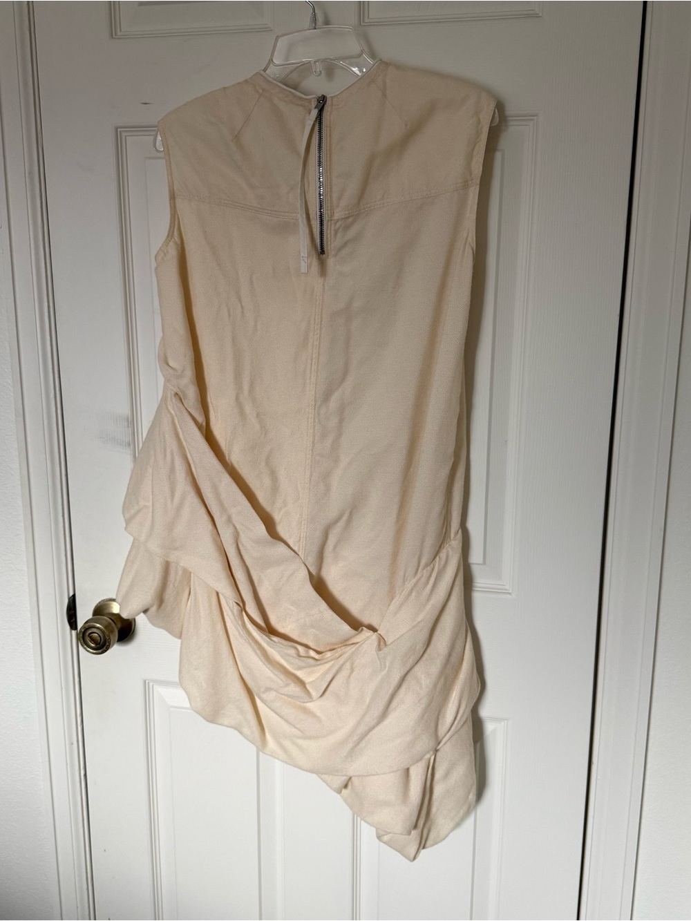Rick Owens Cream Silk Wool Tunic / Mini Dress Mastodon FW16 - Picture 2 of 8
